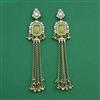Indo Western Classic Earring With Mehndi Plating