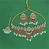 Indo Western Moti Necklace With Mehndi Plating