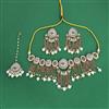 Indo Western Moti Necklace With Mehndi Plating