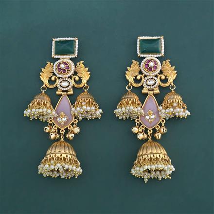Indo Western Jhumki With Gold Plating