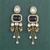 Indo Western Classic Earring With Mehndi Plating