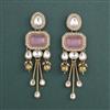 Indo Western Classic Earring With Mehndi Plating