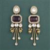 Indo Western Classic Earring With Mehndi Plating