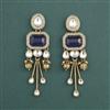 Indo Western Classic Earring With Mehndi Plating