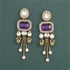 Indo Western Classic Earring With Mehndi Plating