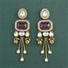 Indo Western Classic Earring With Mehndi Plating