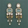 Indo Western Classic Earring With Mehndi Plating