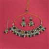 Indo Western Moti Necklace With Mehndi Plating
