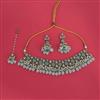 Indo Western Moti Necklace With Mehndi Plating