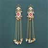 Indo Western Moti Earring With Gold Plating