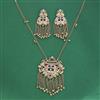 Indo Western Classic Necklace Set With Mehndi Plating
