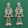 Indo Western Moti Earring With Mehndi Plating