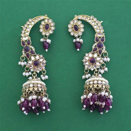 Indo Western Earcuff With Mehndi Plating