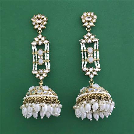 Indo Western Jhumki With Mehndi Plating