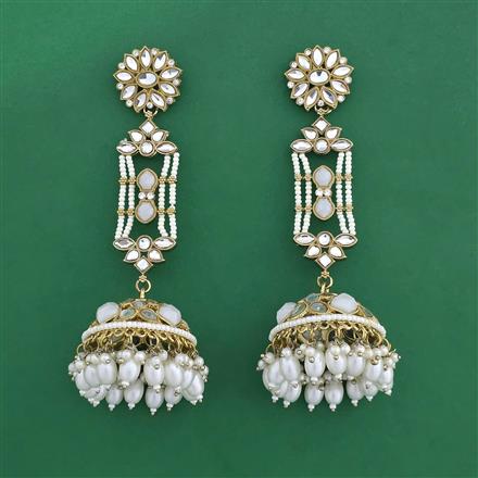 Indo Western Jhumki With Mehndi Plating