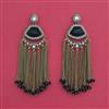 Indo Western Classic Earring With Mehndi Plating