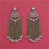 Indo Western Classic Earring With Mehndi Plating