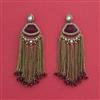 Indo Western Classic Earring With Mehndi Plating