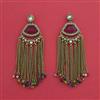 Indo Western Classic Earring With Mehndi Plating