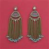 Indo Western Classic Earring With Mehndi Plating