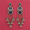 Indo Western Moti Earring With Mehndi Plating