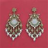 Indo Western Moti Earring With Mehndi Plating
