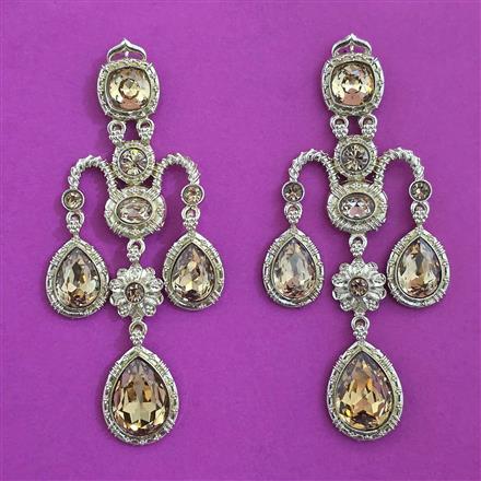 Indo Western Classic Earring with Mehndi Plating