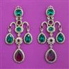 Indo Western Classic Earring with Mehndi Plating