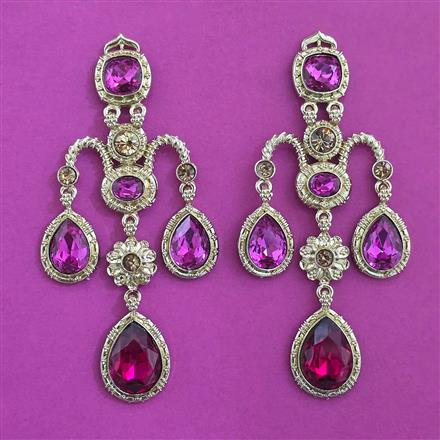 Indo Western Classic Earring with Mehndi Plating