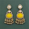 Indo Western Classic Earring With Mehndi Plating
