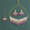 Indo Western Choker Necklace With Mehndi Plating