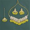 Indo Western Choker Necklace With Mehndi Plating