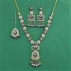 Indo Western Moti Necklace With Mehndi Plating