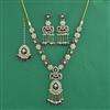 Indo Western Moti Necklace With Mehndi Plating