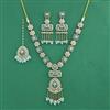 Indo Western Moti Necklace With Mehndi Plating