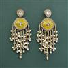 Indo Western Moti Earring With Mehndi Plating