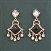 Indo Western Classic Earring With Mehndi Plating