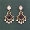 Indo Western Classic Earring With Mehndi Plating