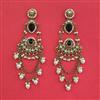 Indo Western Pearl Earring With Mehndi Plating