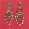Indo Western Pearl Earring With Mehndi Plating