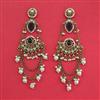 Indo Western Pearl Earring With Mehndi Plating