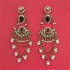 Indo Western Pearl Earring With Mehndi Plating