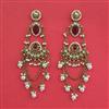 Indo Western Pearl Earring With Mehndi Plating