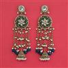 Indo Western Pearl Earring With Mehndi Plating