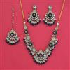 Indo Western Heritage Necklace Set With Mehndi Plating