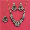 Indo Western Heritage Necklace Set With Mehndi Plating