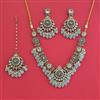 Indo Western Heritage Necklace Set With Mehndi Plating