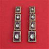 Indo Western Classic Earring With Mehndi Plated