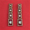 Indo Western Classic Earring With Mehndi Plated