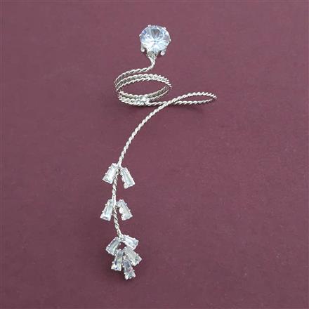 Indo Western Classic Ring With Mehndi Plating Gold Plating Rhodium Plating